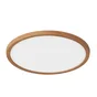 Plafonnier salle de bain, INSPIRE Lano nature, module led, diam. 29,4 cm couleur bois