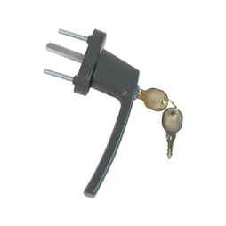 Poignee de fenetre a cle ACBAT Keys, aluminium mat gris