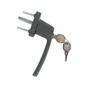 Poignee de fenetre a cle ACBAT Keys, aluminium mat gris