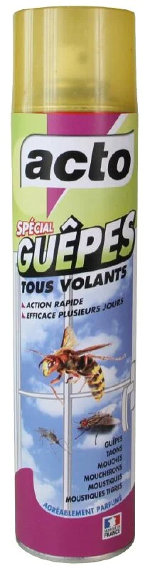Aérosol spécial anti- guêpes , mouches, moucherons et moustiques, 400 ml