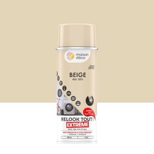 Peinture aérosol reLook tout MAISON DECO beige satiné 0.400 L