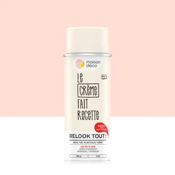 Peinture aérosol Relook tout MAISON DECO creme mat 400 ml