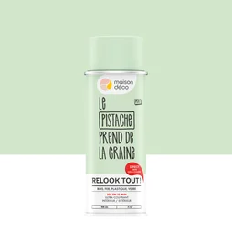 Peinture aérosol relook tout MAISON DECO pistache mat 0.400 L