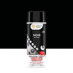 Peinture aérosol relook tout MAISON DECO noir brillant 0.400 L