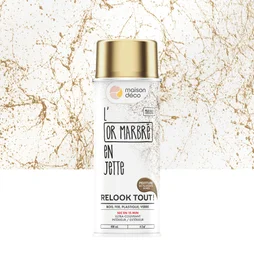 Peinture aérosol relook tout MAISON DECO marbre or pierre 0.400 L