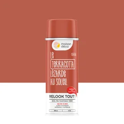 Peinture aérosol relook tout MAISON DECO terracotta satiné 0.400 L