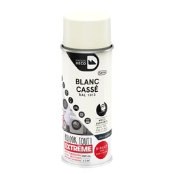 Peinture aérosol Relook tout MAISON DECO blanc ral 1013 RAL 1013 satiné 400 ml
