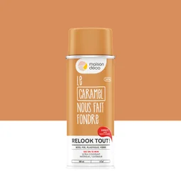 Peinture aérosol Relook Tout MAISON DECO caramel satiné 400 ml