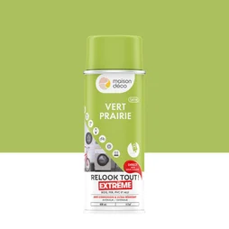 Peinture aérosol Relook tout MAISON DECO vert prairie satiné 400 ml