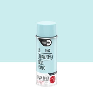 Peinture aérosol Relook tout MAISON DECO turquoise mat 400 ml