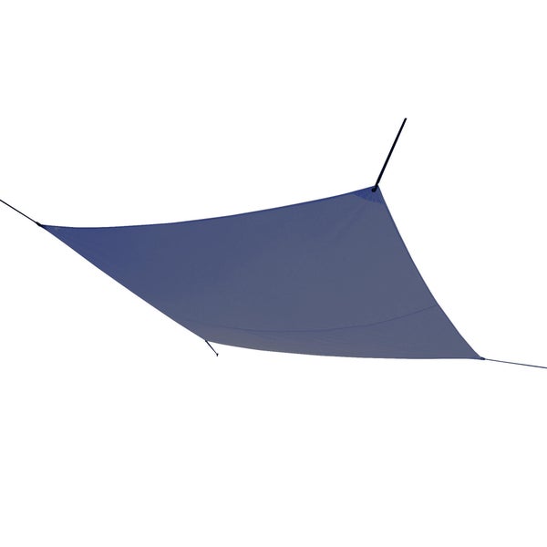 Voile d'ombrage rectangulaire, L.400 x l.295 cm,  bleu saphir