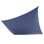 Voile d'ombrage rectangulaire, L.400 x l.295 cm,  bleu saphir