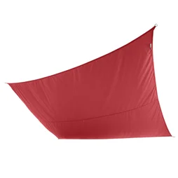 Voile d'ombrage rectangulaire, L.400 x l.295 cm, rouge carmen