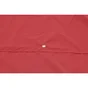 Voile d'ombrage rectangulaire, L.400 x l.295 cm, rouge carmen