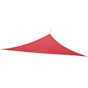Voile d'ombrage triangulaire, L.360 x l.360 cm, rouge carmen