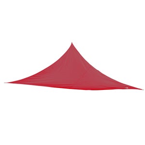 Voile d'ombrage triangulaire, L.360 x l.360 cm, rouge carmen