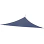 Voile d'ombrage triangulaire, L.360 x l.360 cm, bleu saphir