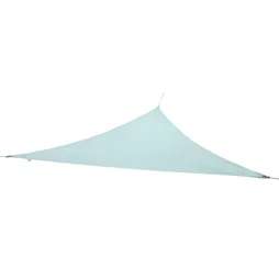 Voile d'ombrage triangulaire, L.360 x l.360 cm, bleu laguna