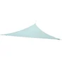 Voile d'ombrage triangulaire, L.360 x l.360 cm, bleu laguna