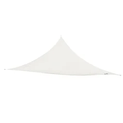 Voile d'ombrage triangulaire, L.360 x l.360 cm, blanc