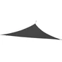 Voile d'ombrage triangulaire, L.360 x l.360 cm, gris anthracite