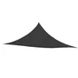 Voile d'ombrage triangulaire, L.360 x l.360 cm, gris anthracite