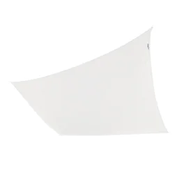 Voile d'ombrage rectangulaire, L.400 x l.295 cm, blanc