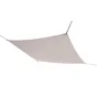 Voile d'ombrage rectangulaire, L.400 x l.295 cm, taupe
