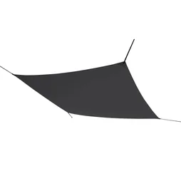 Voile d'ombrage rectangulaire, L.400 x l.295 cm, gris anthracite