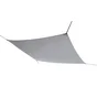 Voile d'ombrage rectangulaire, L.400 x l.295 cm, gris granite