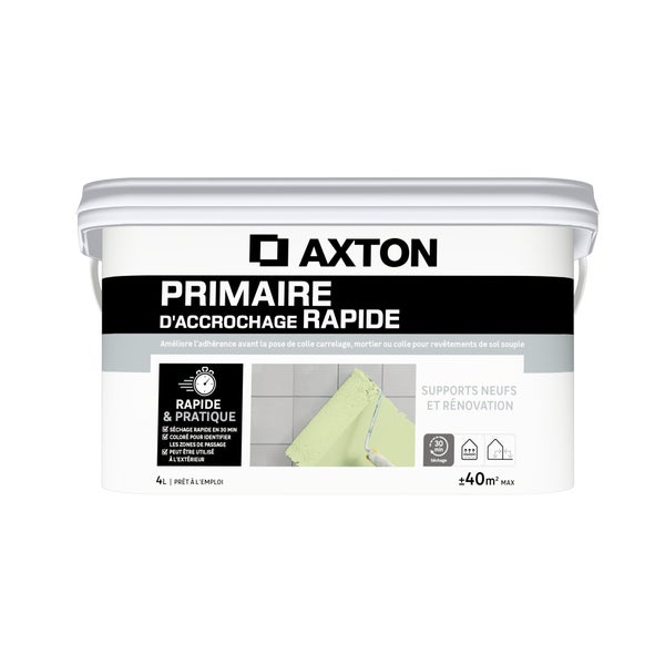 Primaire d'accrochage interieur/exterieur sec en 30 min AXTON 4L