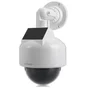 Camera factice en dome avec panneau solaire chacon blanc