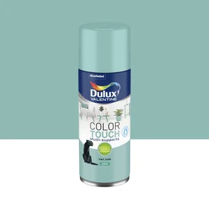 Bombe de peinture Color touch DULUX VALENTINE vert jade satiné 400 ml