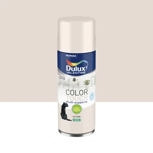 Bombe de peinture Color touch DULUX VALENTINE lin clair satiné 400 ml