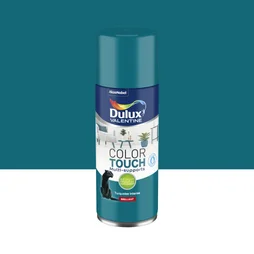 Peinture aérosol Color touch DULUX VALENTINE turquoise intense brillant 0.4l