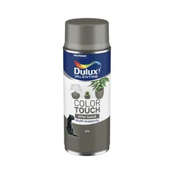 Peinture aérosol Color touch effet sablé DULUX VALENTINE gris mat 400 ml