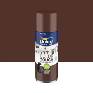 Bombe de peinture Color touch DULUX VALENTINE brun châtaigne satin 400ml