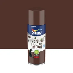 Peinture aérosol Color touch DULUX VALENTINE brun châtaigne RAL 8016 brill 0.4l