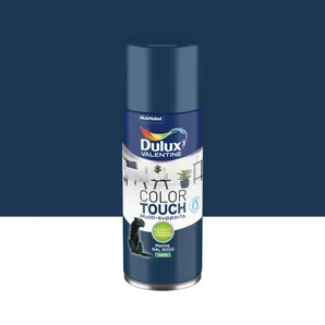Bombe de peinture Color touch DULUX VALENTINE marine RAL 5003 satiné 400 ml