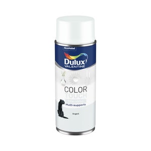 Bombe de peinture Color touch effet metal DULUX VALENTINE argent 400 ml