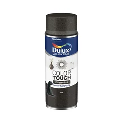 Bombe de peinture Color touch effet metal DULUX VALENTINE noir 400 ml
