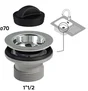 Bouchon+grille anti dechet sans troplein