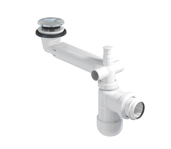 Siphon sdb clic-clac + adaptateur 40/32mm