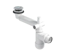 Siphon sdb clic-clac + adaptateur 40/32mm