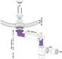 Siphon sdb clic-clac + adaptateur 40/32mm