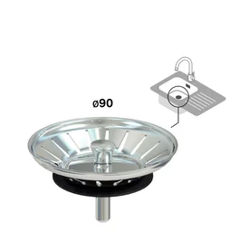 Panier pour bonde d'évier diamètre 80, EQUATION