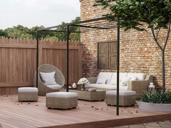 Pergola vedas en aluminium pour canisse 3X3M