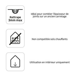 Ragreage poudre inferieur a 3mm, interieur, AXTON, 25KG