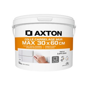 Colle en pâte mur plan de travaiL intérieur, AXTON, 12 kg blanc