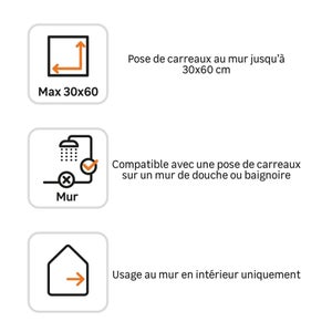 Colle en pâte mur plan de travaiL intérieur, AXTON, 12 kg blanc